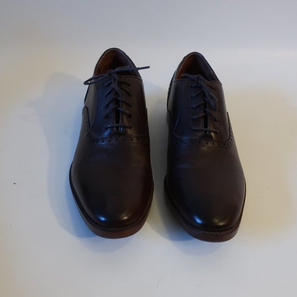 Mens Cole Haan Dark Brown Lace-Up Oxford Leather Shoes 11 * - Picture 4 of 12